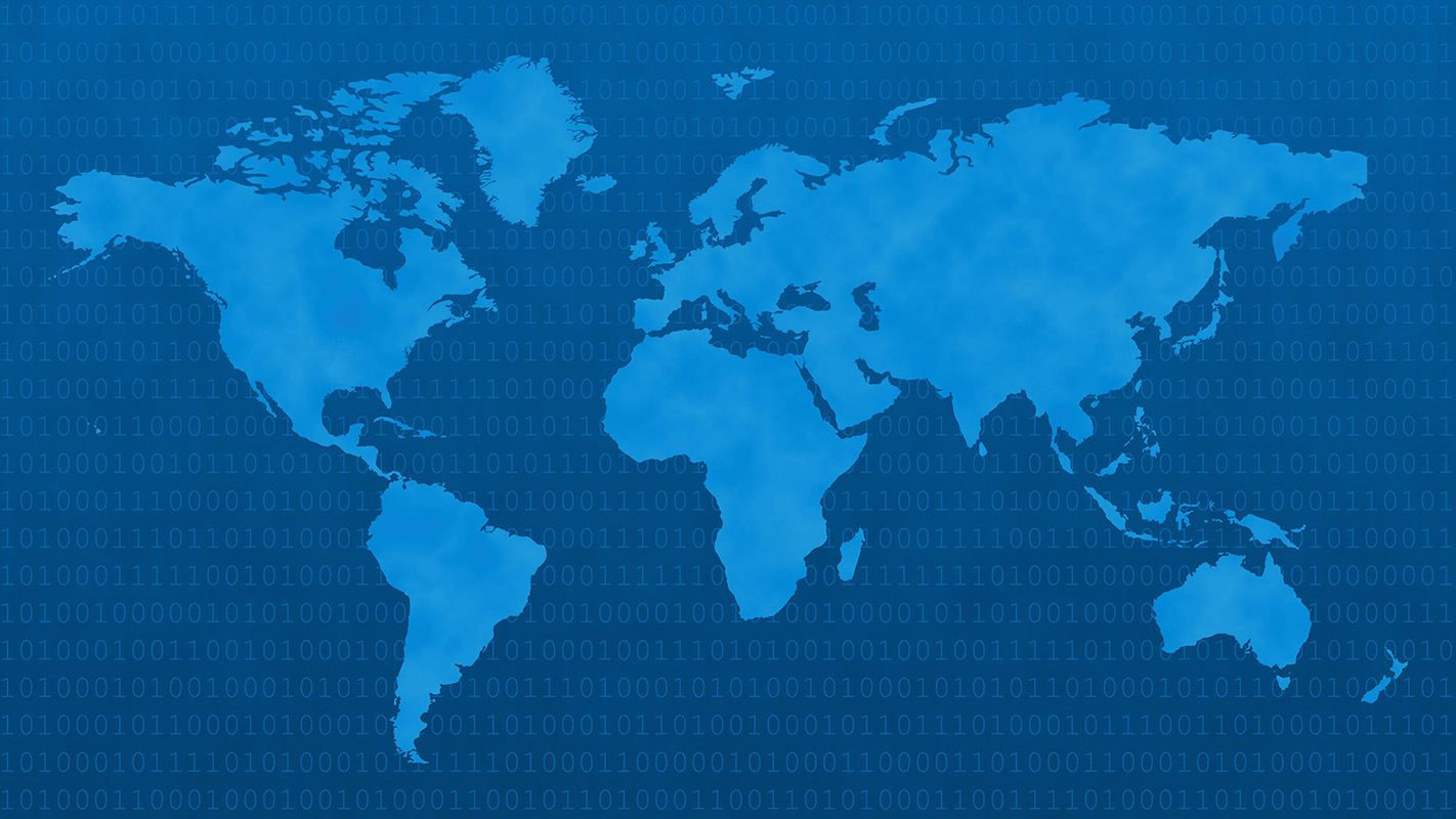 Worldwide shipping map placeholder